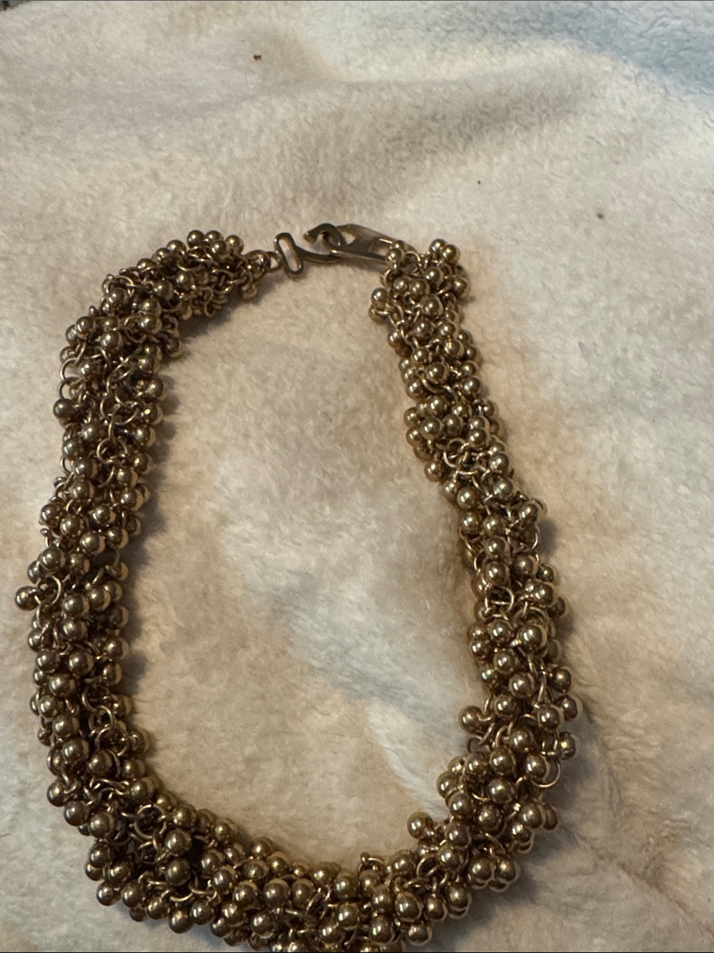 Gold-Tone Cluster Bead Statement Necklace - Women Jewelry